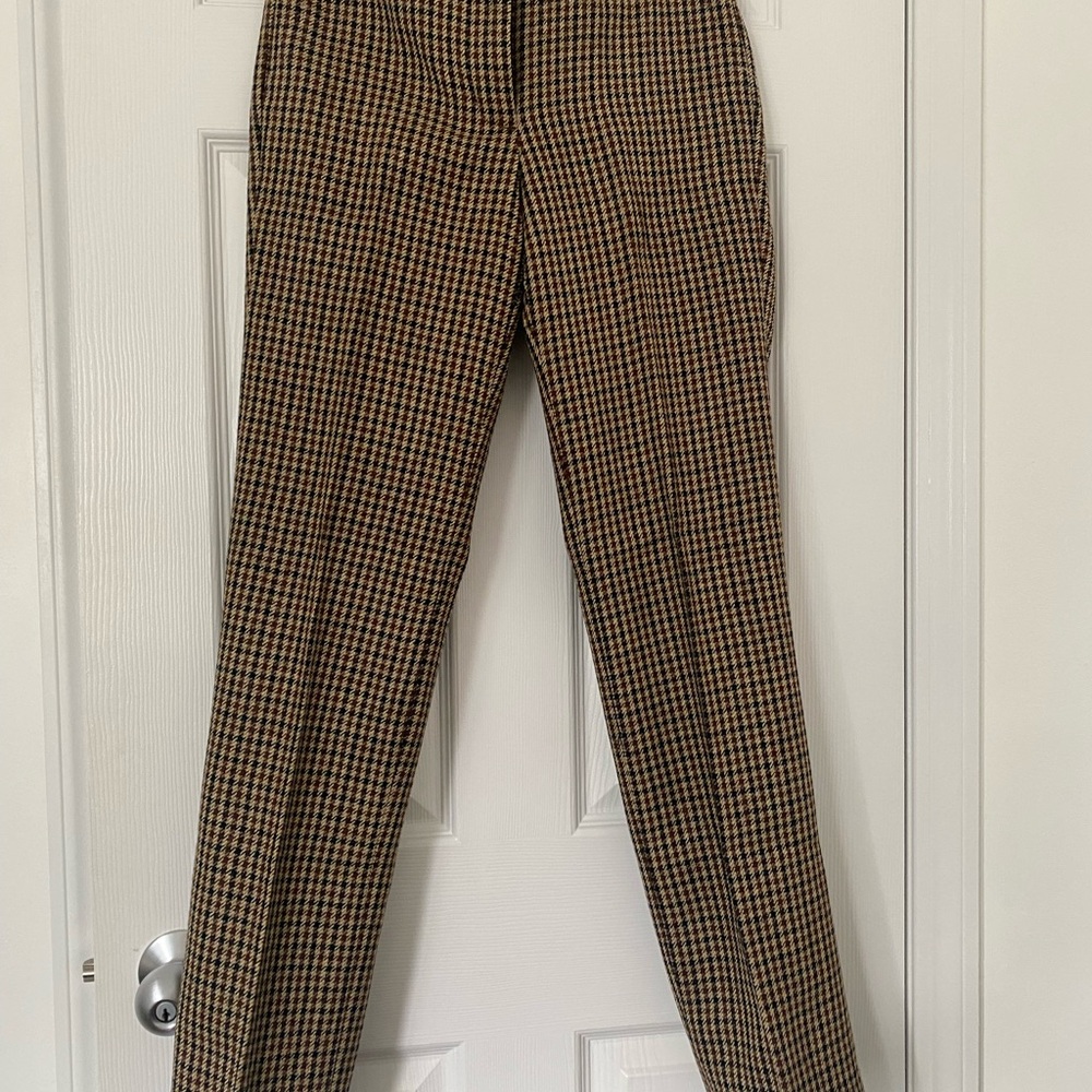 Never Worn Women’s J Crew Size 2 Houndstooth Wool Pants